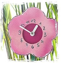 blumenuhr basteln